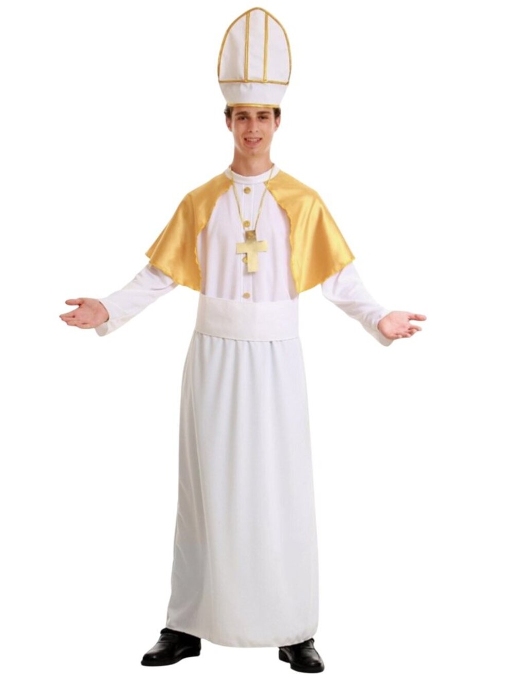 Hauntlook Pious Pope Men's Halloween Costume Sz XL Catholic Clergy Bishop